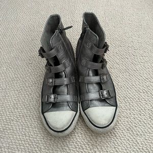 Ash silver metallic sneakers